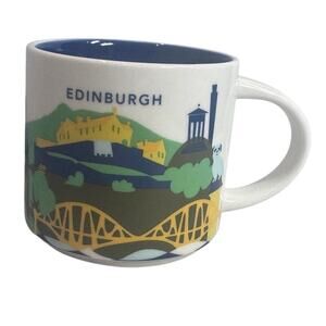 Starbucks "You Are Here" collection ceramic mug featuring Edinburgh, Scotland.